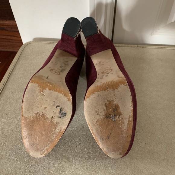 Michael Kors Sabrina Platform Pump Suade Plum - Picture 6 of 6